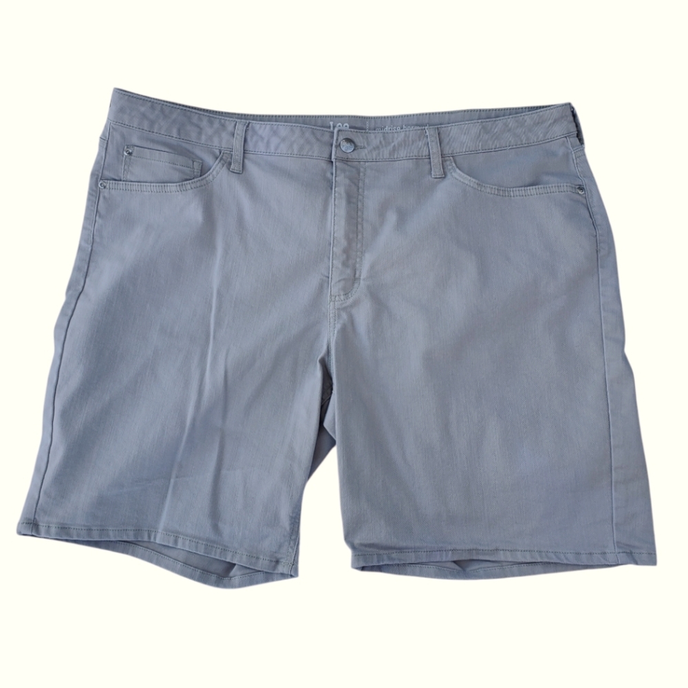 Riders by Lee Bermuda Khaki Denim Shorts Size 22